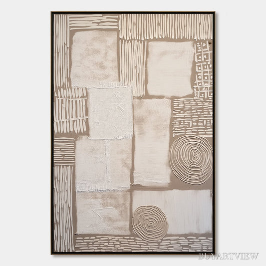 BUYARTVIEW Terra Firma – Textured Wabi-Sabi Abstract Painting for Modern Interiors - image 1