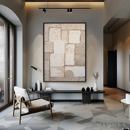 BUYARTVIEW Terra Firma – Textured Wabi-Sabi Abstract Painting for Modern Interiors - image 2