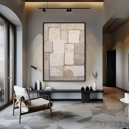 BUYARTVIEW Terra Firma – Textured Wabi-Sabi Abstract Painting for Modern Interiors - image 2