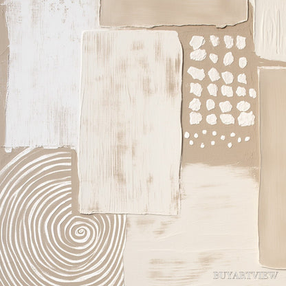 BUYARTVIEW Zenith – Textured Wabi-Sabi Abstract Painting in Neutral Tones - image 3