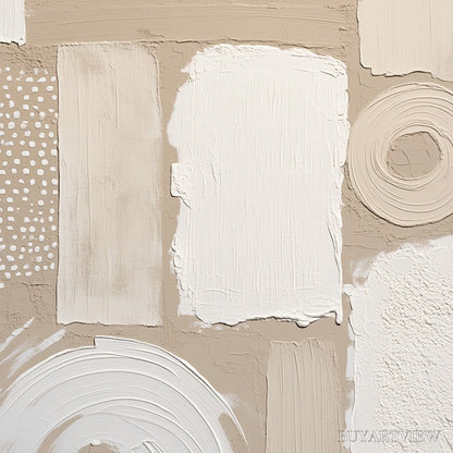 BUYARTVIEW Terraforms – Textured Wabi-Sabi Abstract Painting in Neutral Tones - image 5