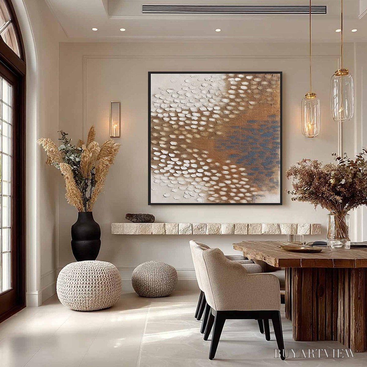 BUYARTVIEW Terra Rhythm – Heavily Textured Wabi Sabi Abstract Painting - image 4