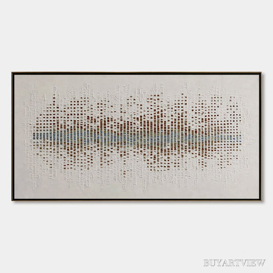 BUYARTVIEW Urban Sonata – Large Textured Minimalist Abstract Painting - image 1