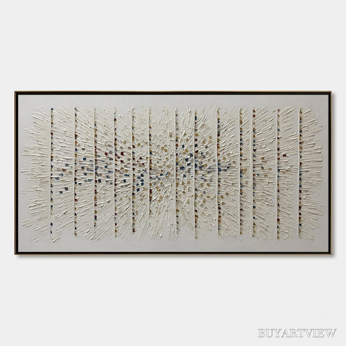 BUYARTVIEW Chroma Pulse – Textured Wabi Sabi Abstract Painting - image 1