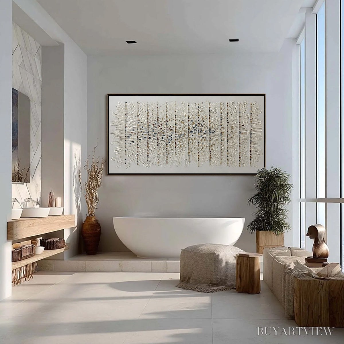 BUYARTVIEW Chroma Pulse – Textured Wabi Sabi Abstract Painting - image 6
