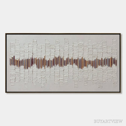 BUYARTVIEW Echoes in Silence – Large Textured Minimalist Abstract - image 1