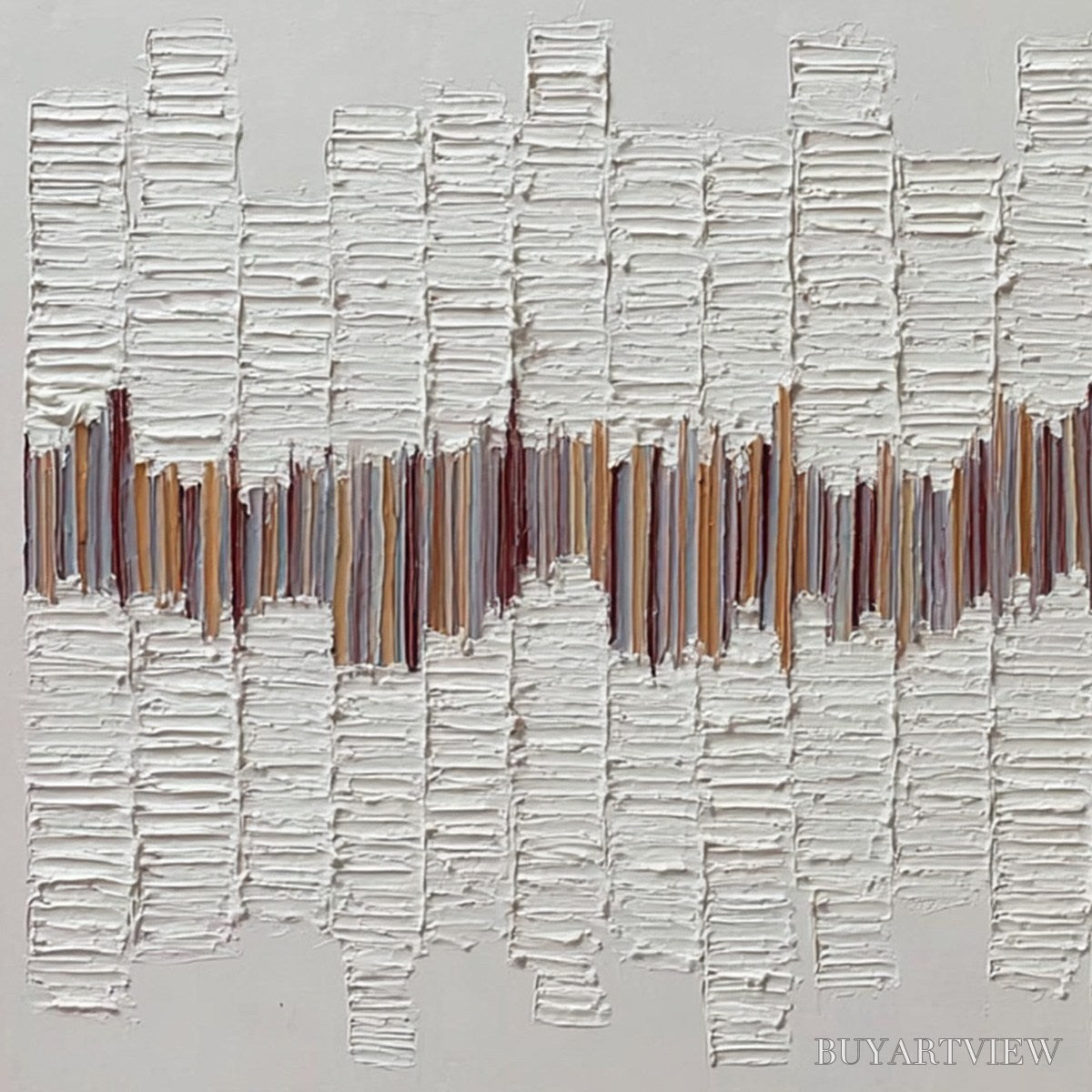 BUYARTVIEW Echoes in Silence – Large Textured Minimalist Abstract - image 3