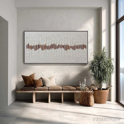 BUYARTVIEW Echoes in Silence – Large Textured Minimalist Abstract - image 4