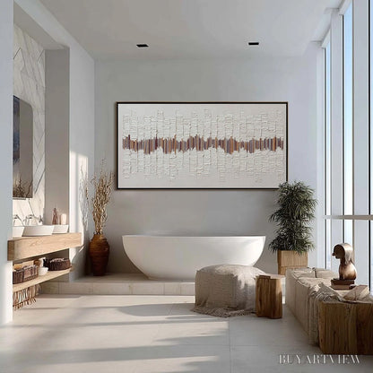 BUYARTVIEW Echoes in Silence – Large Textured Minimalist Abstract - image 6