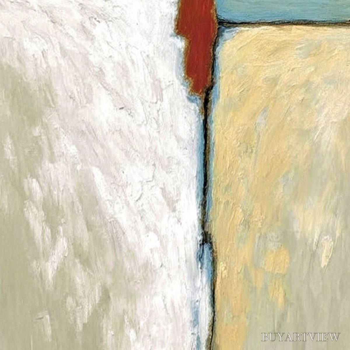 BUYARTVIEW the Watcher – Minimalist Figurative Abstract Textured Painting - image 5