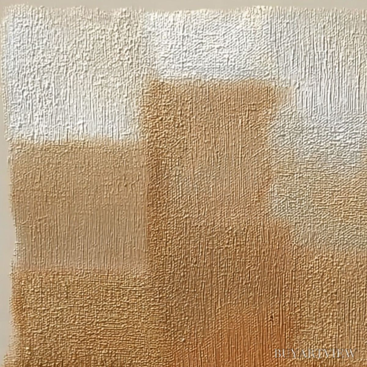 BUYARTVIEW Terra Firma – Textured Minimalist Abstract Painting in Earth Tones - image 5