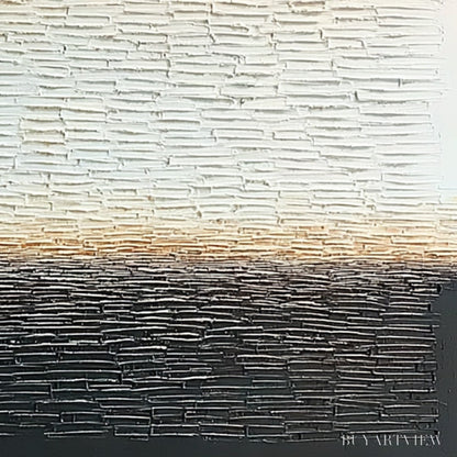 BUYARTVIEW Echoes of Stillness – Large Square Textured Minimalist Abstract Painting - image 3