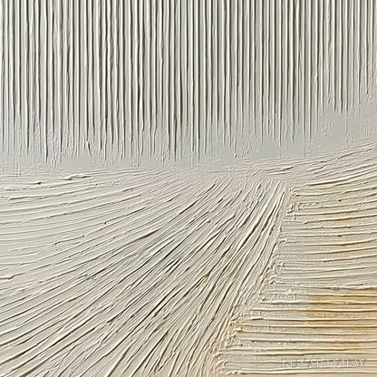 BUYARTVIEW Convergence – Textured Minimalist Wabi Sabi Abstract Painting in White - image 5