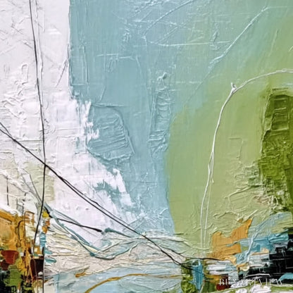 BUYARTVIEW Crossing Paths – Large Textured Vertical Abstract - image 3