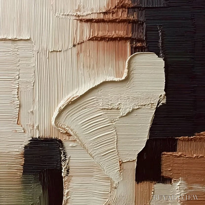 BUYARTVIEW Terra Firma – Vertical Wabi Sabi Textured Abstract - image 3