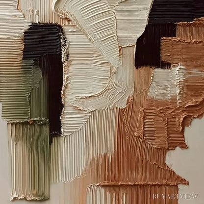 BUYARTVIEW Terra Firma – Vertical Wabi Sabi Textured Abstract - image 5