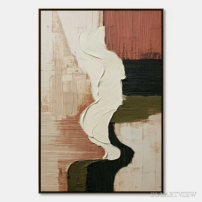 BUYARTVIEW Terra Firma – Textured Wabi Sabi Abstract Art in Earth Tones - image 1