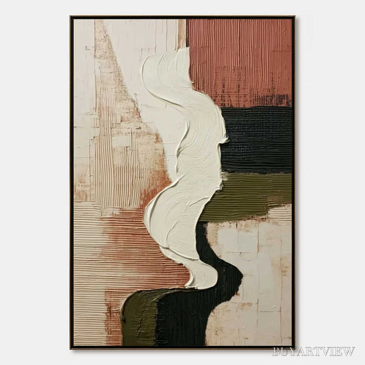 BUYARTVIEW Terra Firma – Textured Wabi Sabi Abstract Art in Earth Tones - image 1