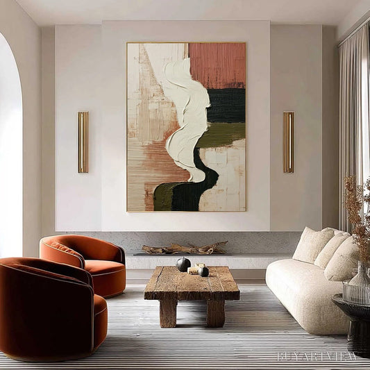 BUYARTVIEW Terra Firma – Textured Wabi Sabi Abstract Art in Earth Tones - image 2