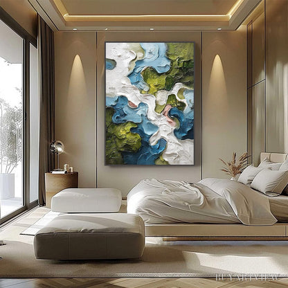 BUYARTVIEW Aerialis – Heavy Texture Abstract Landscape Oil Painting - image 6