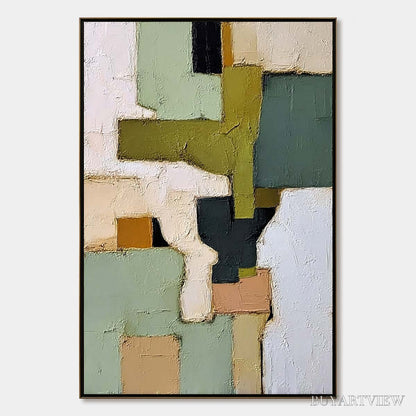 BUYARTVIEW Terra Firma – Textured Wabi Sabi Abstract Oil Painting - image 1