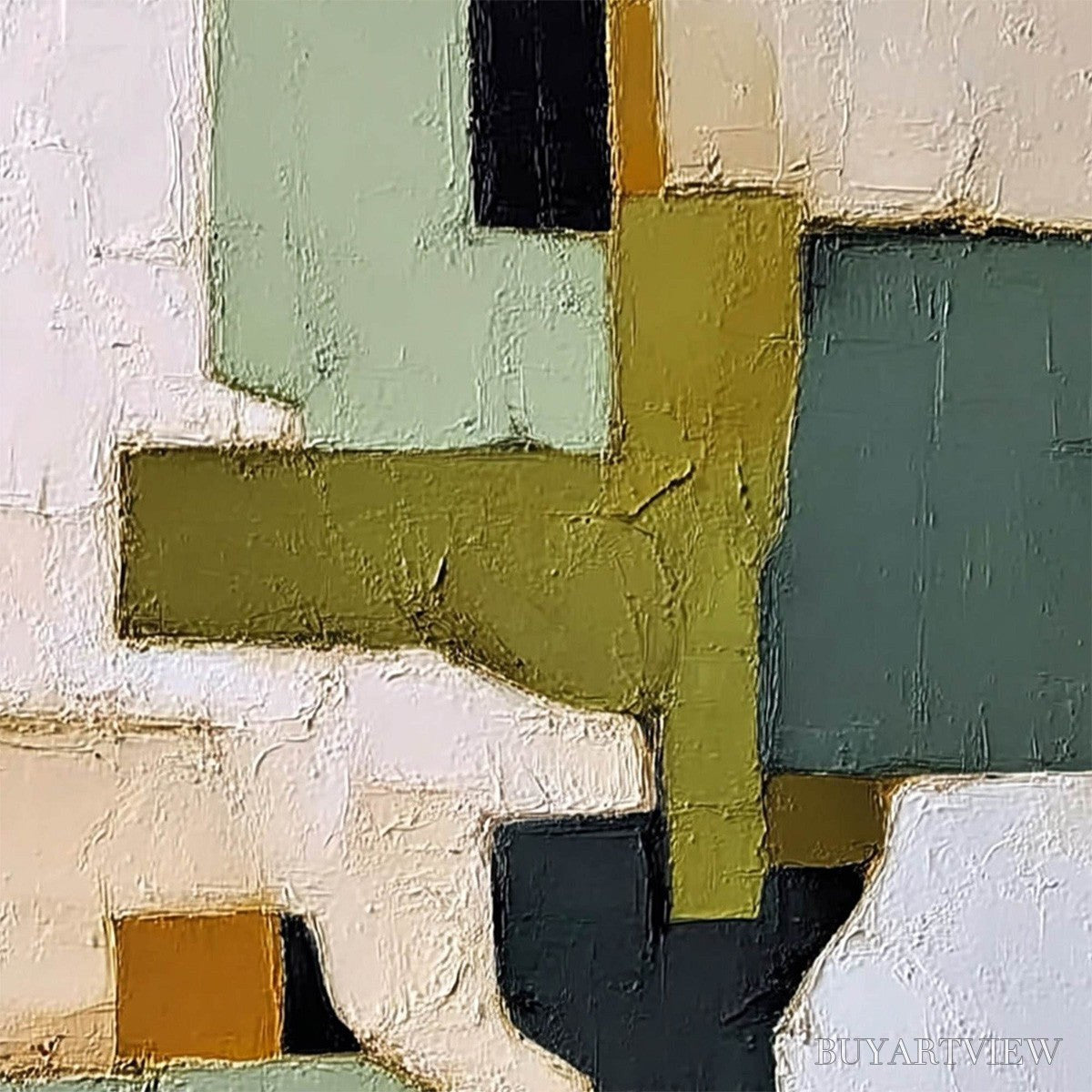 BUYARTVIEW Terra Firma – Textured Wabi Sabi Abstract Oil Painting - image 3