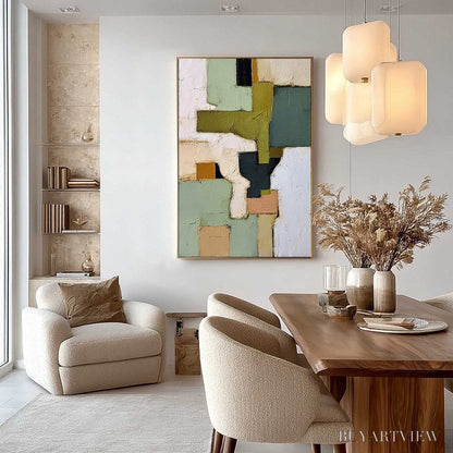 BUYARTVIEW Terra Firma – Textured Wabi Sabi Abstract Oil Painting - image 4