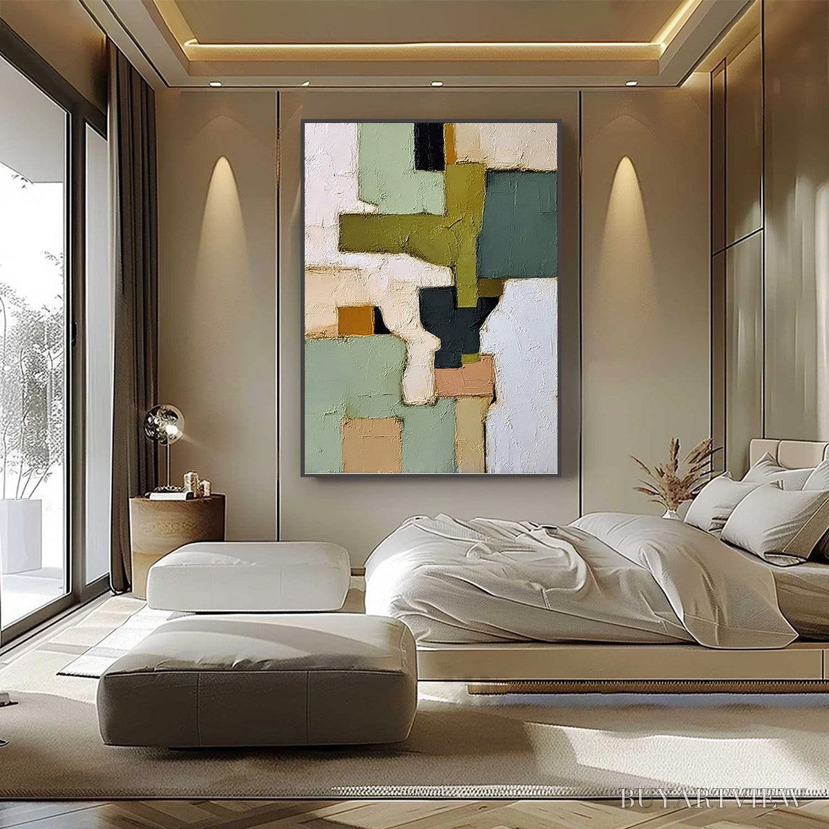 BUYARTVIEW Terra Firma – Textured Wabi Sabi Abstract Oil Painting - image 6