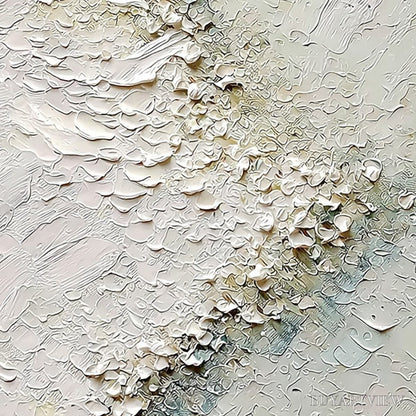BUYARTVIEW Aegean Foam – Heavily Textured Wabi Sabi Abstract Painting - image 3