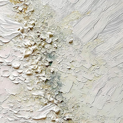 BUYARTVIEW Aegean Foam – Heavily Textured Wabi Sabi Abstract Painting - image 5