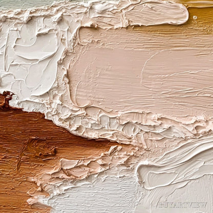 BUYARTVIEW Earthen Veil – Textured Abstract Earth Tone Impasto - image 3