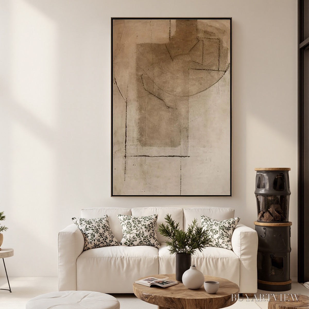 BUYARTVIEW Terra Incognita – Wabi Sabi Inspired Textured Abstract Earth Tone Painting - image 4