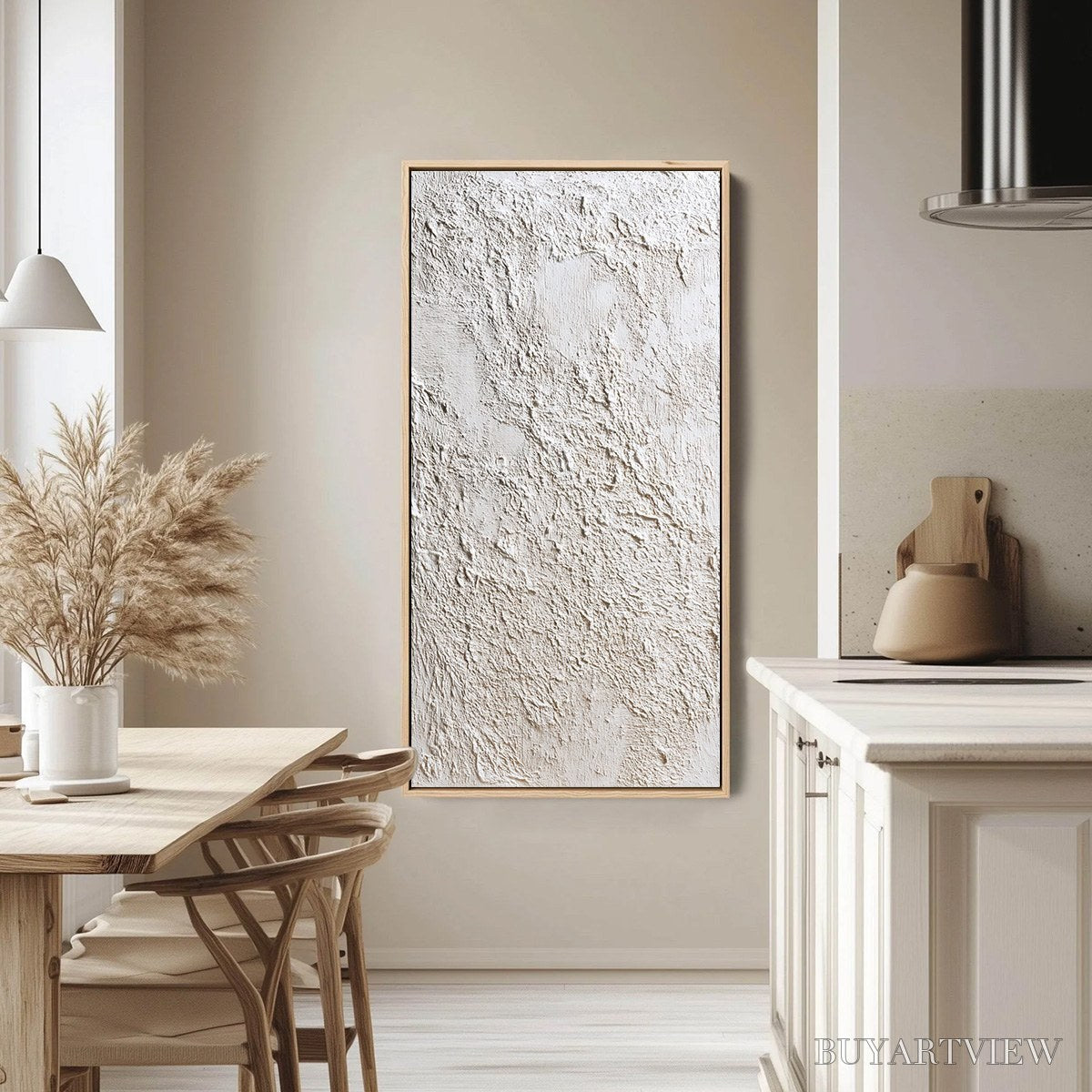 BUYARTVIEW Stucco – Heavily Textured Wabi Sabi Abstract Painting - image 4