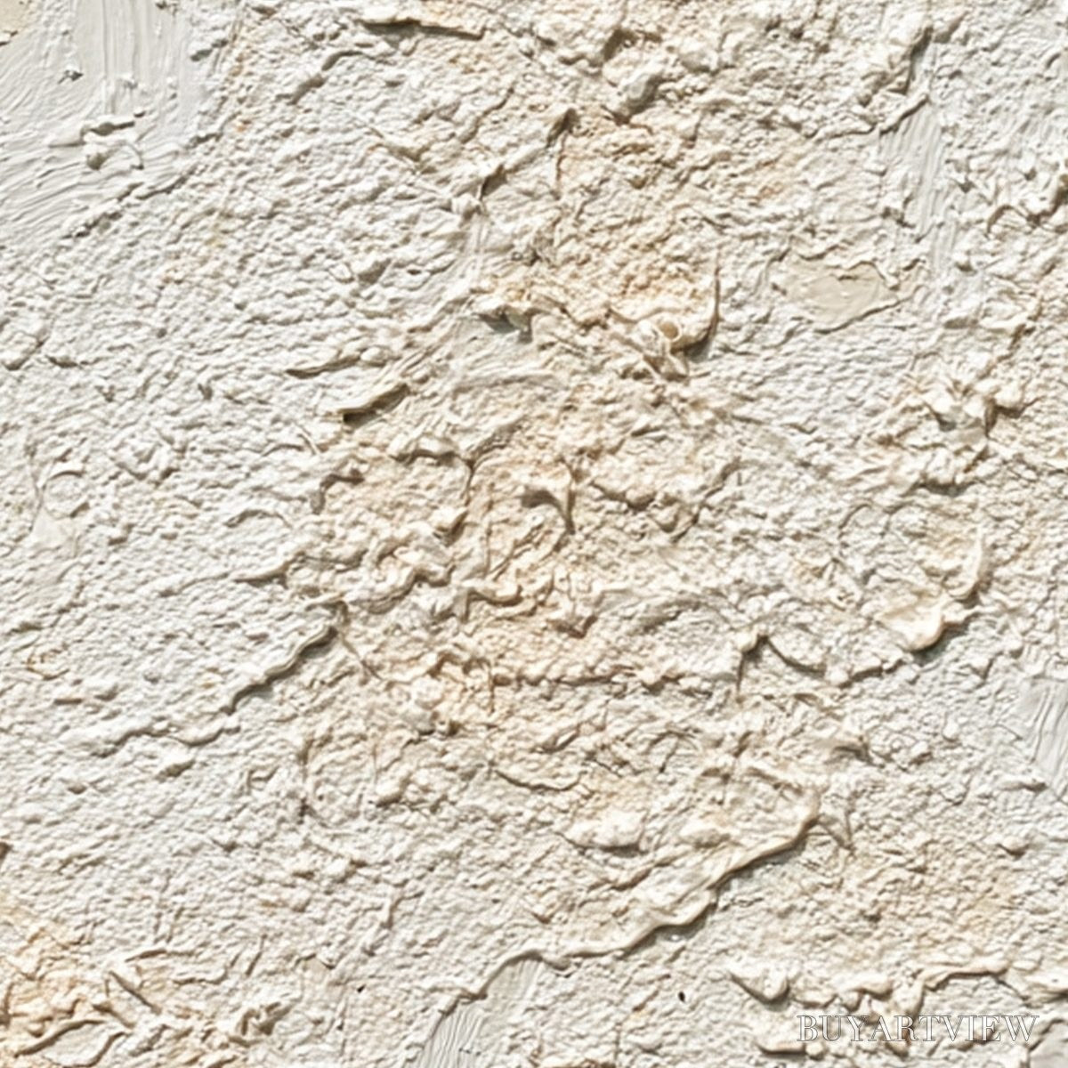 BUYARTVIEW Terra Blanca – Heavy Texture Minimalist Wabi Sabi Painting - image 3