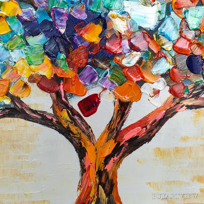 BUYARTVIEW Ready to Ship | Tree of Life | 24''X48'' | 60x120cm | Black Frame - image 2