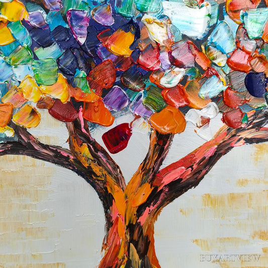 BUYARTVIEW Ready to Ship | Tree of Life | 24''X48'' | 60x120cm | Black Frame - image 2