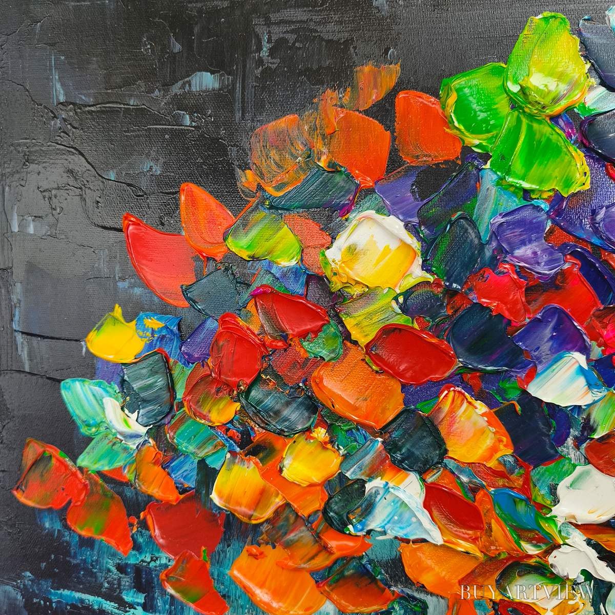 BUYARTVIEW Ready to Ship | Tree of Life | 24''X48'' | 60x120cm | Black Frame - image 5