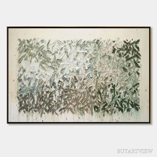 BUYARTVIEW Whispering Winds – Textured Abstract Landscape Oil Painting - image 1
