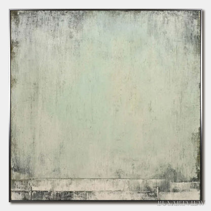 BUYARTVIEW Misty Morning – Textured Minimalist Abstract Oil Painting - image 1