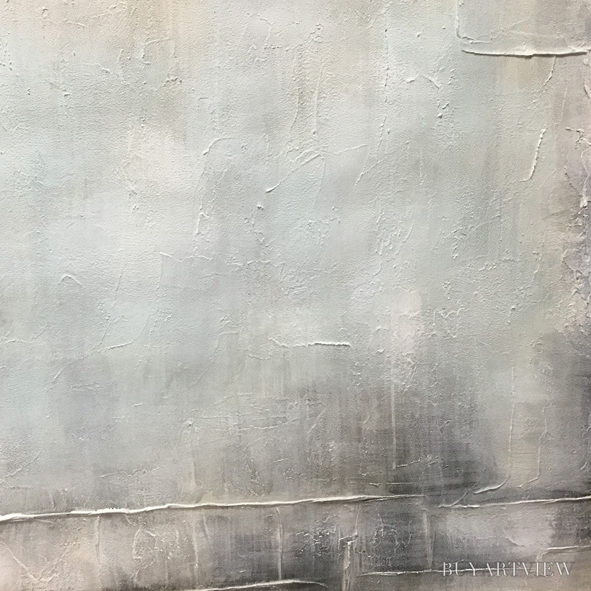 BUYARTVIEW Misty Morning – Textured Minimalist Abstract Oil Painting - image 5