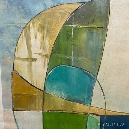 BUYARTVIEW Strata – Abstract Minimalist-Inspired Oil Painting - image 3