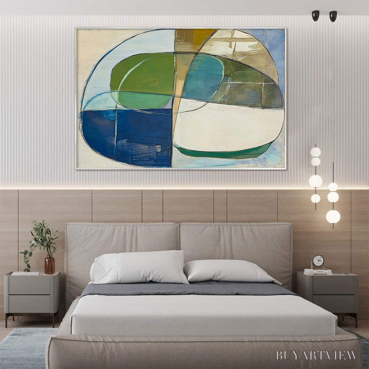BUYARTVIEW Strata – Abstract Minimalist-Inspired Oil Painting - image 4