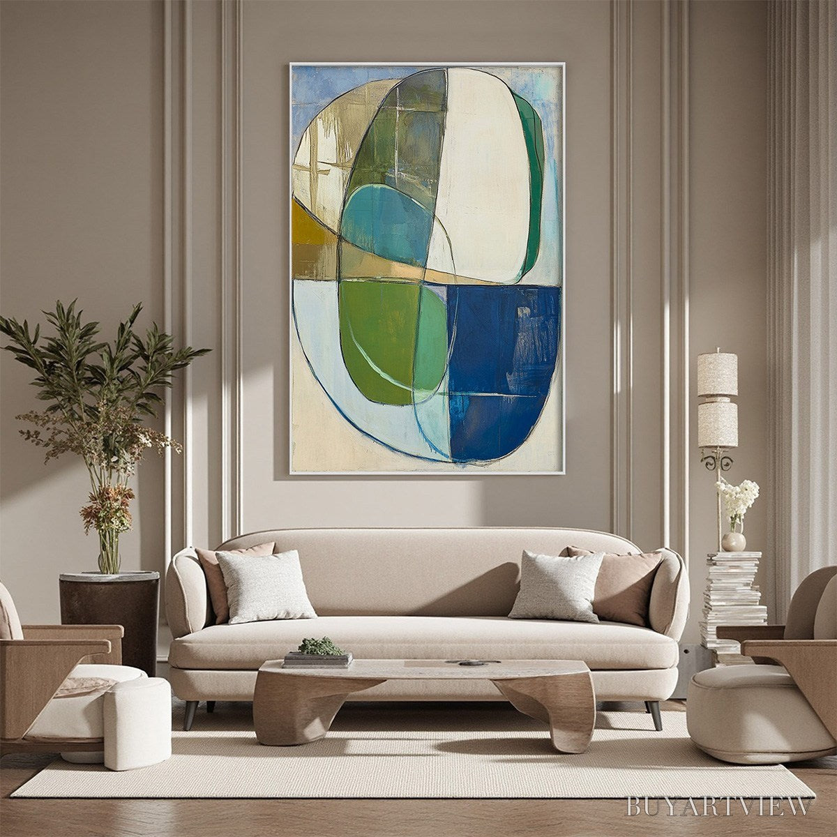 BUYARTVIEW Strata – Abstract Minimalist-Inspired Oil Painting - image 5
