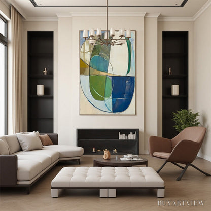 BUYARTVIEW Strata – Abstract Minimalist-Inspired Oil Painting - image 6
