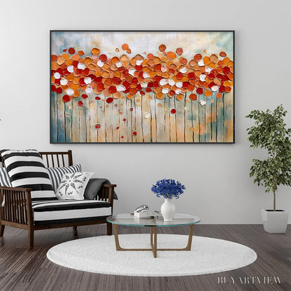 BUYARTVIEW Autumn Whispers – Abstract Landscape Impasto Oil Painting - image 2