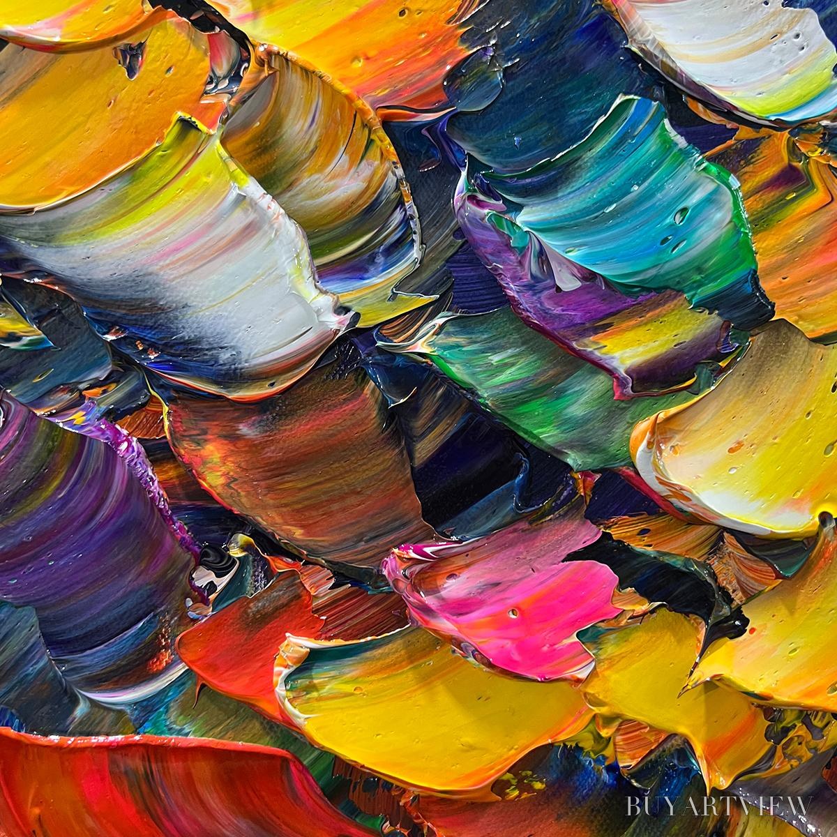 BUYARTVIEW Tree of Life – Textured Impasto Colorful Tree Oil Painting - image 6