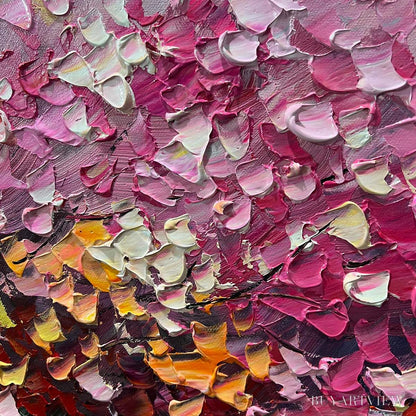 BUYARTVIEW Spectrum of Joy – Textured Impasto Tree Oil Painting - image 5