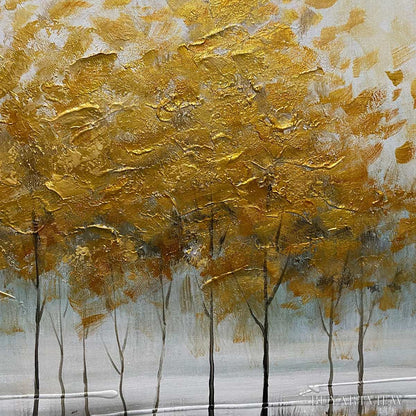 BUYARTVIEW Golden Reflections – Serene Landscape Oil Painting - image 3