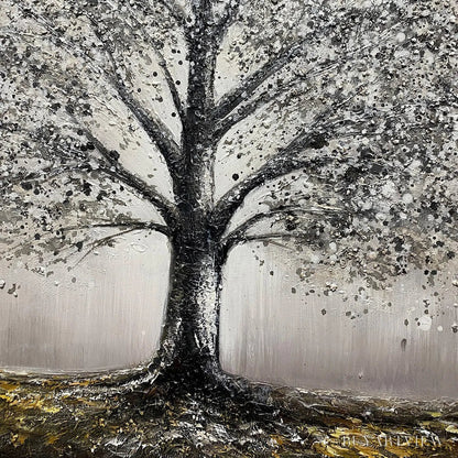 BUYARTVIEW Golden Roots – Tree Painting with Textured Gold Ground - image 3