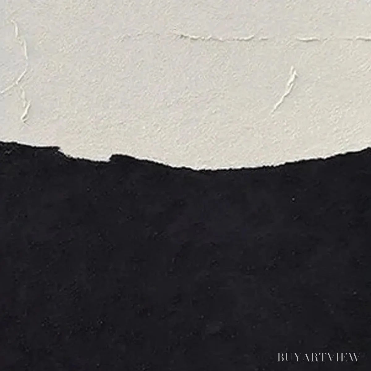 BUYARTVIEW Black & White Abstract Landscape Diptych – Textured Abstract Painting Set of 2, Vertical - image 4